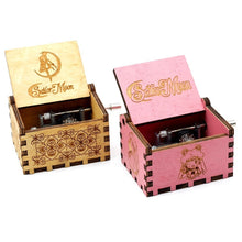 Load image into Gallery viewer, Pink Wooden Sailor Moon Music Box