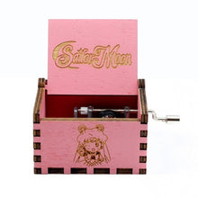 Load image into Gallery viewer, Wooden Hand Crank Music Box