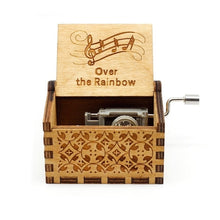 Load image into Gallery viewer, Wooden Hand Crank Music Box